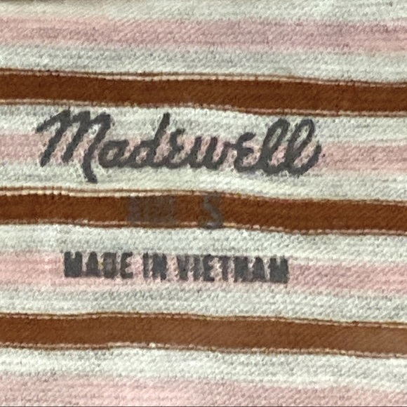 NWOT Madewell Striped Cotton Tank Top - Picture 3 of 3